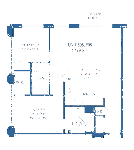 775 W Jackson Floorplan - 505, 605 Tier*