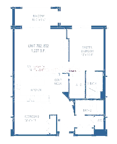 775 W Jackson Floorplan - 702, 802 Tier*