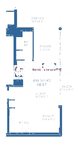 775 W Jackson Floorplan - 707, 807 Tier