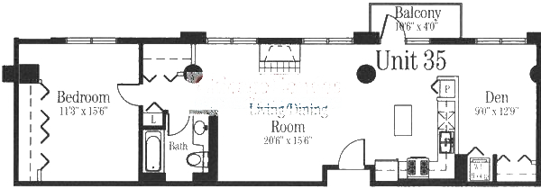 720 N Larrabee Floorplan - 35 Tier*