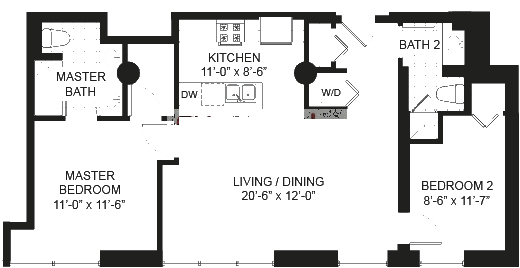 1735 N Paulina Floorplan - 12 Tier*