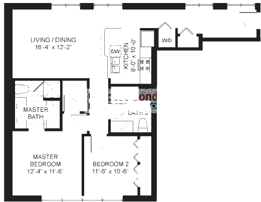 1735 N Paulina Floorplan - 322, 422 Tier