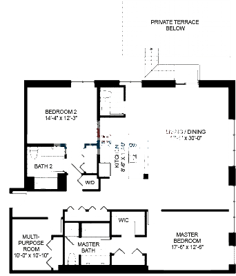 1735 N Paulina Floorplan - 616 Tier*