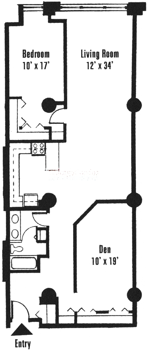 801 S Wells Floorplan - 03, 05, 07 Tier