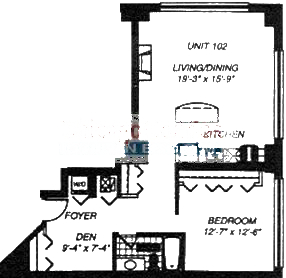 1500 W Monroe Floorplan - 102 Tier