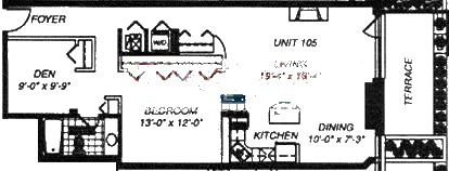 1500 W Monroe Floorplan - 105 Tier