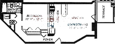 1500 W Monroe Floorplan - 106 Tier*