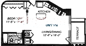 1500 W Monroe Floorplan - 108 Tier