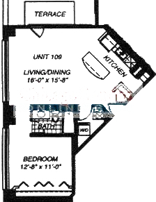 1500 W Monroe Floorplan - 109 Tier