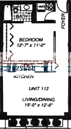 1500 W Monroe Floorplan - 112 Tier*