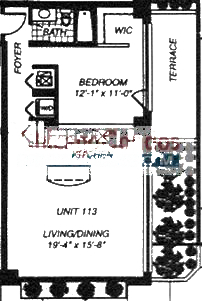 1500 W Monroe Floorplan - 113 Tier