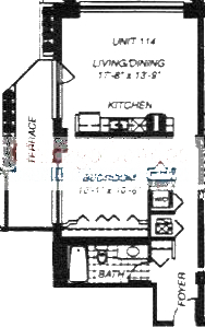 1500 W Monroe Floorplan - 114 Tier