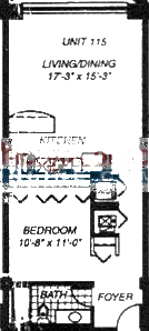 1500 W Monroe Floorplan - 115 Tier*