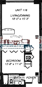 1500 W Monroe Floorplan - 116 Tier