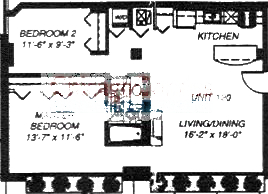 1500 W Monroe Floorplan - 120 Tier
