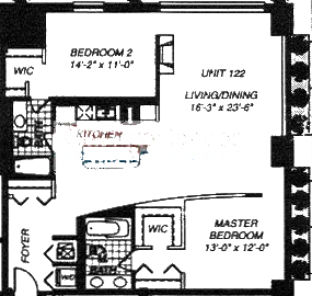 1500 W Monroe Floorplan - 122 Tier