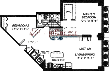 1500 W Monroe Floorplan - 124 Tier