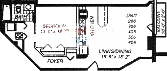 1500 W Monroe Floorplan - 206-606 Tier*
