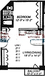 1500 W Monroe Floorplan - 211-611 Tier*
