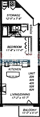 1500 W Monroe Floorplan - 226-626 Tier*