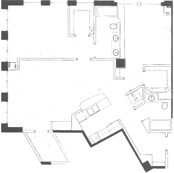 600 N Kingsbury Floorplan - A Tier*