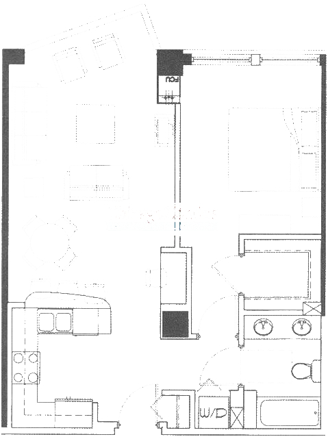 600 N Kingsbury Floorplan - C Tier