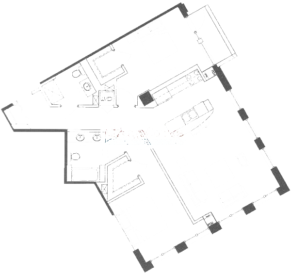 600 N Kingsbury Floorplan - H Tier