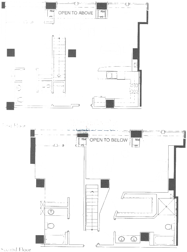 600 N Kingsbury Floorplan - N3, N5 Duplex Tier*