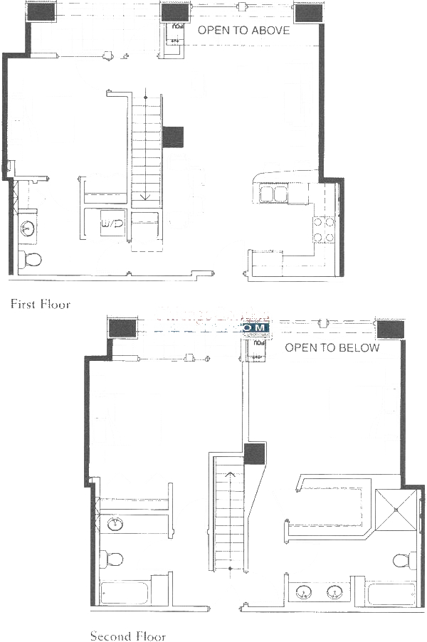 600 N Kingsbury Floorplan - O3, O5 Duplex Tier*