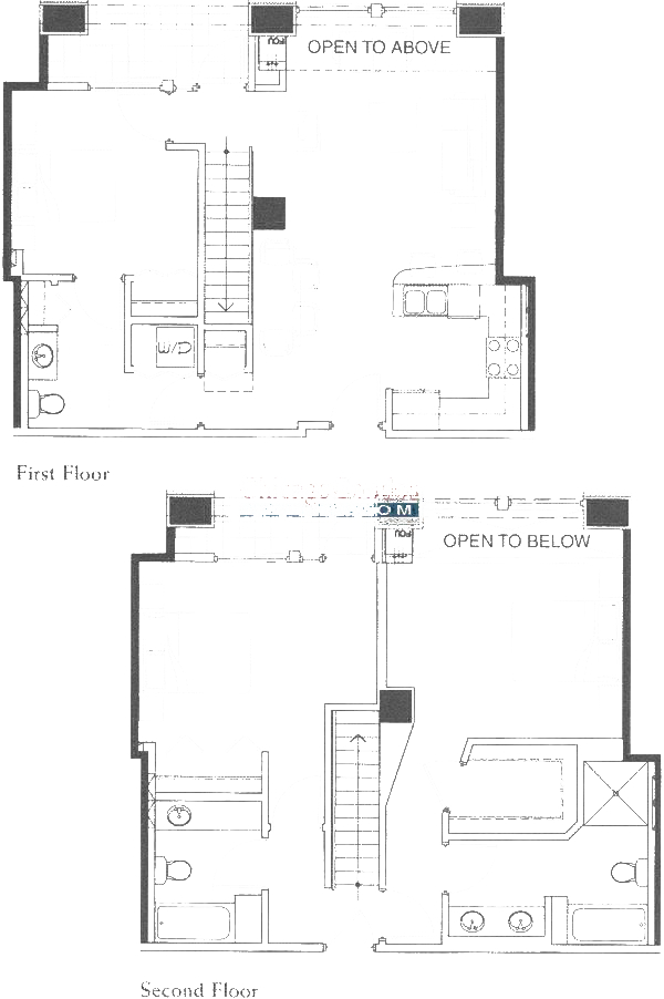 600 N Kingsbury Floorplan - O3, O5 Duplex Tier*