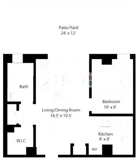 4144 N Sheridan Floorplan - 105 Tier