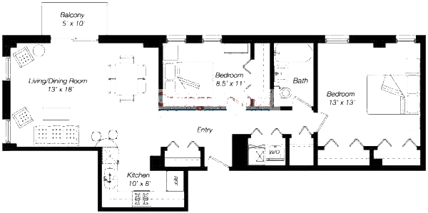 4144 N Sheridan Floorplan - 10 Tier