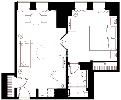 201 E Delaware Floorplan - 208-1708 Tier