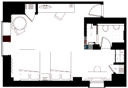 201 E Delaware Floorplan - 302-1702 Tier