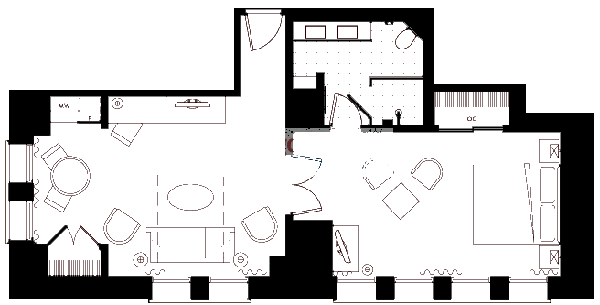 201 E Delaware Floorplan - 305-1705 Tier