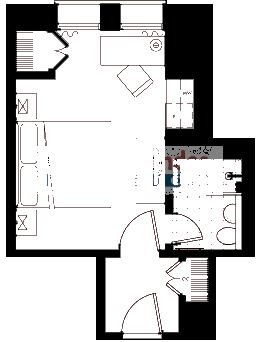 201 E Delaware Floorplan - 306-1706 Tier*