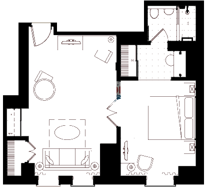 201 E Delaware Floorplan - 310-1710 Tier