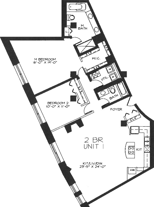 360 W Illinois Floorplan - 101 Tier