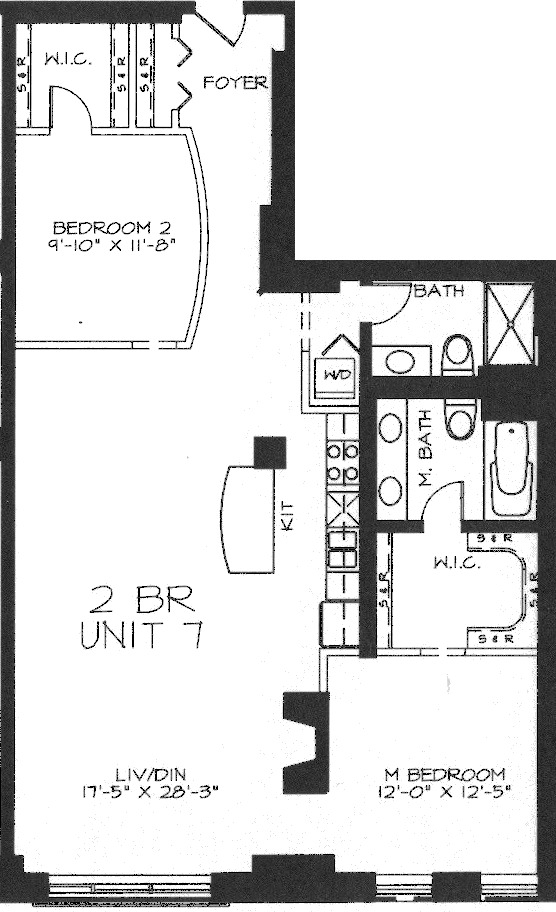360 W Illinois Floorplan - 107 Tier*