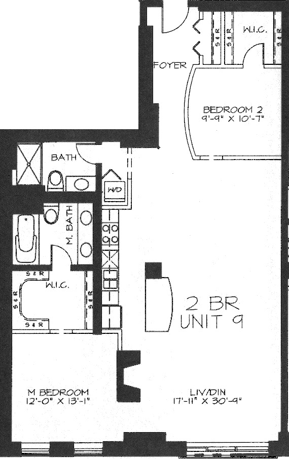 360 W Illinois Floorplan - 109 Tier*