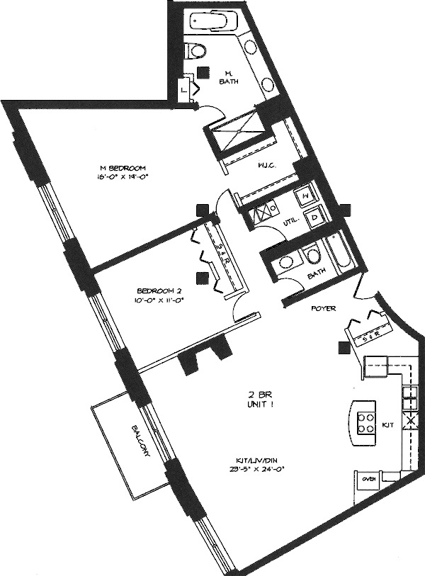 360 W Illinois Floorplan - 201-501 Tier*