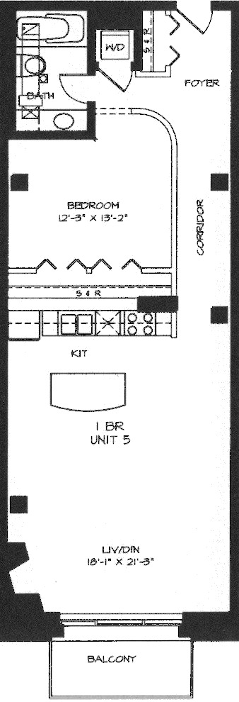 360 W Illinois Floorplan - 205-505 Tier*