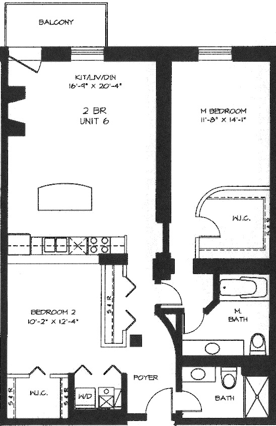 360 W Illinois Floorplan - 206-506 Tier