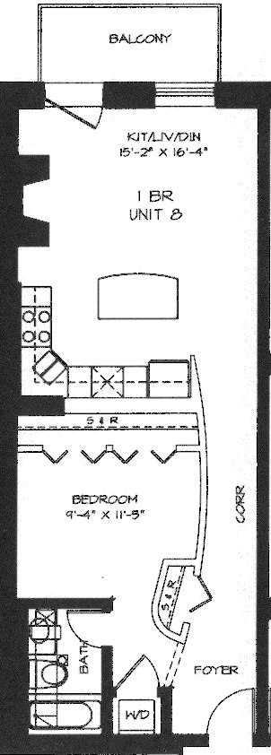 360 W Illinois Floorplan - 208-508 Tier