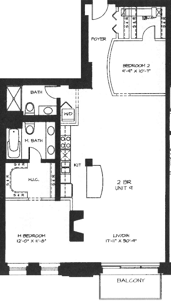 360 W Illinois Floorplan - 209-509 Tier*