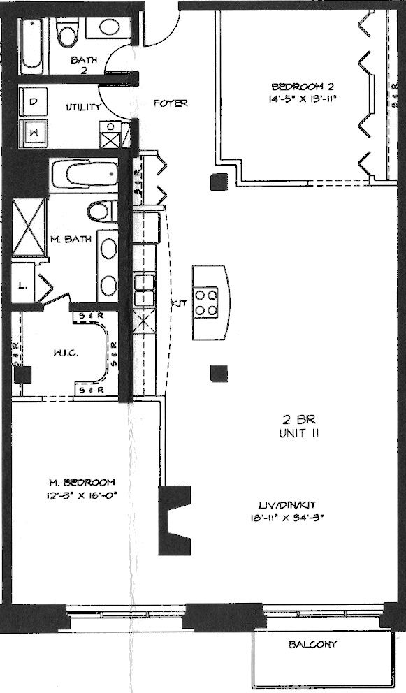 360 W Illinois Floorplan - 211-511 Tier
