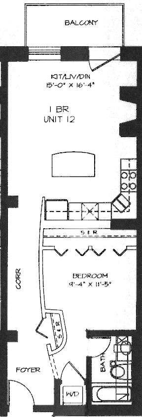 360 W Illinois Floorplan - 212-512 Tier