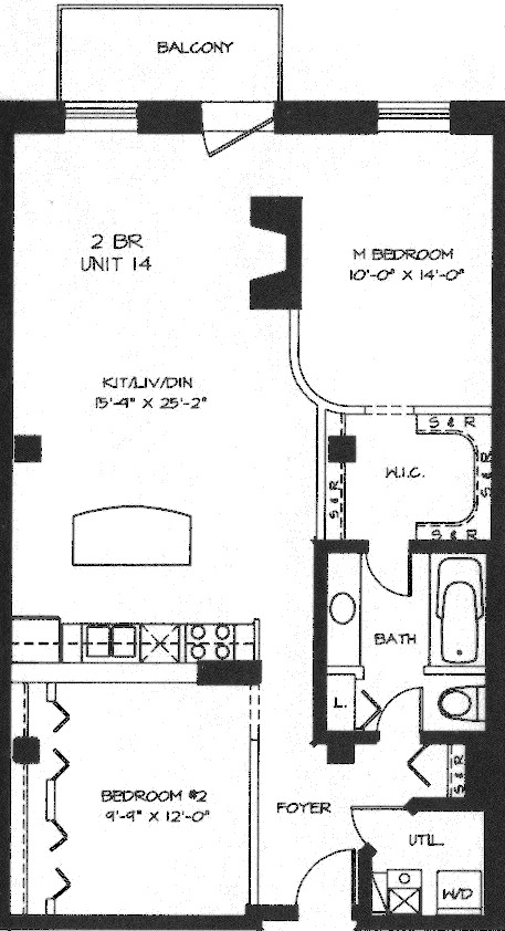 360 W Illinois Floorplan - 214-514 Tier*