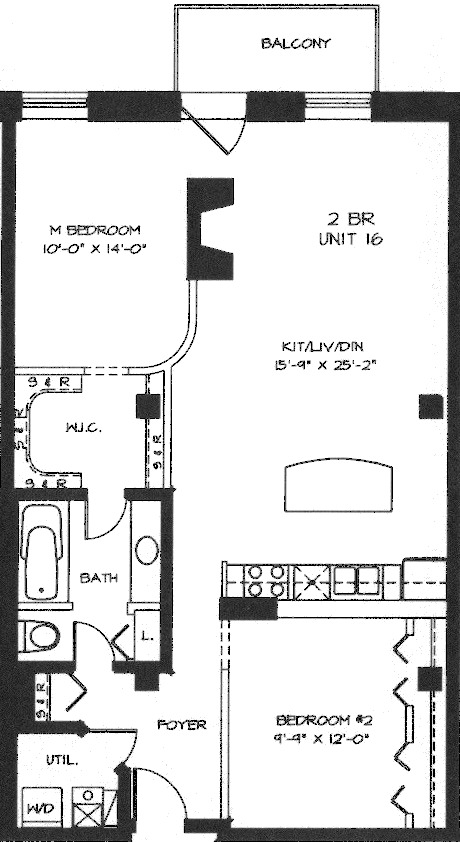 360 W Illinois Floorplan - 216-516 Tier*