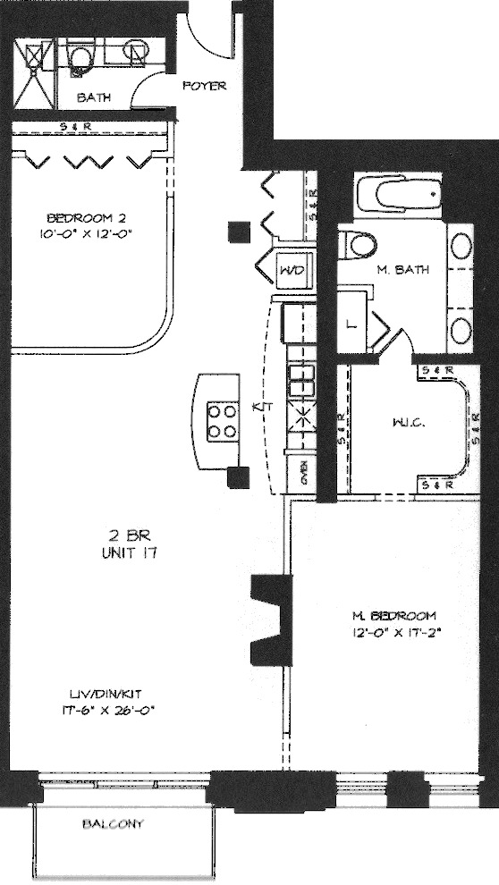 360 W Illinois Floorplan - 217-517 Tier